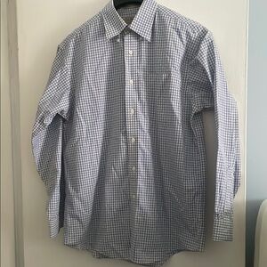 NWOT, L.L. Bean Blue and White Casual Button Down Shirt